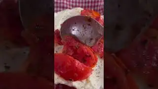 Tomatoes and ricotta 🍅focaccia toast #food#italy#toast#food#italian#tasty#trending#mamamia#🤌#eat