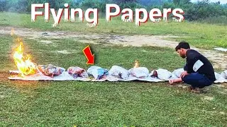 Flying Paper Hot Air Balloon | How to Make Flying sky Lantern With newspaper