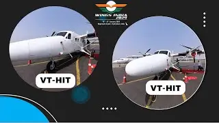 Private Jet VT-HIT Showcased At Wings India 2024 | Civil Aviation Event | Hybiz tv