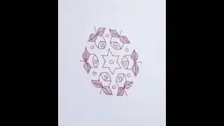 11&times;6 dots simplerangoli/kolamdots/design #sarojniaswale #rangolipatterns #yotube #youtubevideo #art