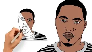 How to Draw and Color Nas | Easy Nas Drawing Tutorial