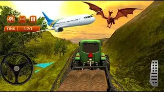Offroad Tractor Cargo Transport Simulator games - Tractor Trolley - Android Gameplay