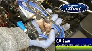 Быстрый тест на замену и снятие кислородных датчиков Ford Focus mk3 1.0