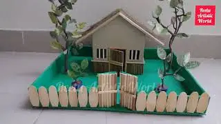 Art integrated science project/ Types of house/ House from waste material/ Best out of waste Craft