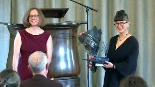 Nastasia Arabuli at Free Media Awards awards ceremony. See Fritt Ord on YouTube for full playlist.