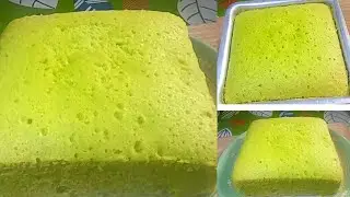 Pistachio Sponge Cake Recipe/Soft pistachio cake/Without oven/crispy foods