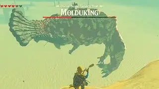How to beat Molduking The Legend of Zelda BOTW - Fight the Brute of the Sand, Molduking Boss