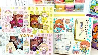 🌈 Journal Ideas with Kawaii Stickers 🩵 ASMR Journal Decoration #asmr #journal #sticker #kawaii #diy