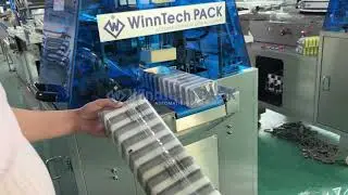 Scouring Pads and Kitchen Sponges Sorting & Flow Packaging Machine 10 pcs On-edge Pack