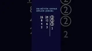 EBOB nasıl bulunur? #maths #keşfet #shortsvideo #shortvideo #shorts #short #reels #trending