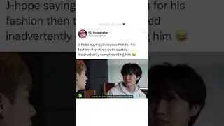 Zico and J-hope complimenting Jin 😂 #btsinterview