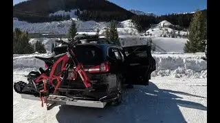 Sur-Ron + Track-n-Go + KO Moto, aka The Snow-Ron, at Jones Pass Colorado 18-Feb-2023