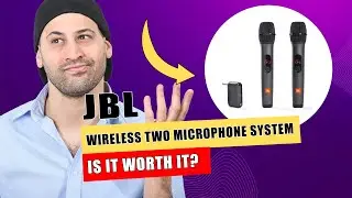 JBL Wireless Two Microphone System with Dual-Channel Receiver, Black