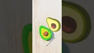 Avocado 🥑 clay art 😍 #shorts #shortvideo #art #avocado #emoji #trending #clay #viralvideo #funny🤣🤣🤣