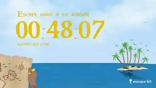 DECOMPTE 1 HEURE ESCAPE GAME - CHASSE AU TRÉSOR DIY - PIRATE 🏴‍☠️ - MUSIQUE D'AMBIANCE