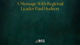 Sunday Service 25th January 2026 | A Message With Regional Leader Paul Hudson Week 3
