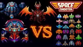 Space Shooter Boss 68 69 70 With All New Ship | Galaxy Attack World Bosses | Rockit Studio