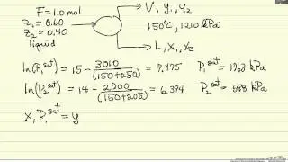 Flash Calculation: Raoult's Law