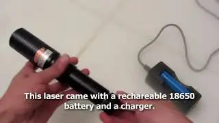 300mW Green Laser Torch from DinoDirect Burning Stuff and Overview (Hd!)