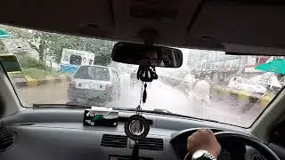 Heavy rain in Islamabad #rain #islamabad #weather #murree #traffic #