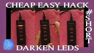CHEAP & EASY HACK: DARKEN LEDS. HOW TO MAKE BLUE LIGHTS AMBER. AUTISM & SENSORY SENSITIVITY. #SHORTS