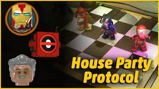 LEGO Marvel Super Heroes | HOUSE PARTY PROTOCOL - Deadpool Brick, Character Token, & Stan Lee