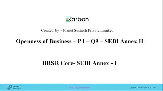 BRSR Core I Openness of Business I BRSR I Principle 1 I Assurance