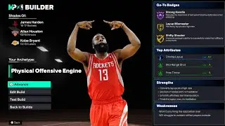 СЛОМАННАЯ сборка MVP Джеймса Хардена в NBA 2K26! Машина для подсчёта очков Iso с десятицентовиками
