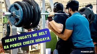 Squats in best cheapest lever Belt | Prep for National 🇮🇳 Ep-10