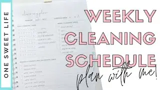 Cleaning Plan With Me| Weekly Cleaning Schedule | June 15th - 21st