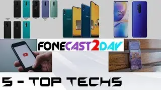 5-TOP TECHS | Galaxy A10s pie update | OnePlus 8 Pro new color | YouTube Shorts | Oppo 2020 price