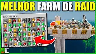 MELHOR FARM de RAID do Minecraft 1.21.11!? (Totem, esmeralda, redstone, p&oacute;lvora e XP)