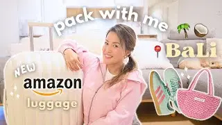 pack with me for BALI ✈️ AMAZON luggage, summer outfits & carry-on essentials