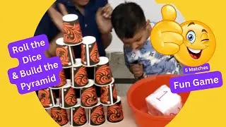 Roll the Dice & Build the Pyramid | GharPe Games #entertainment #fungame