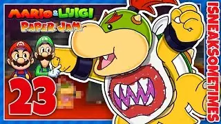 Let's Play Mario & Luigi: Paper Jam - Part 23 | Bowser's Castle of Terror!