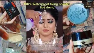 100% Oil Free Waterproof Fixing Powder Live Demo/ Christine Loose Face powder💯🔥🔥