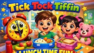 Tick Tock Tiffin Lunch Time Fun | Funny Kids Cartoon Song I Bus on Wheels