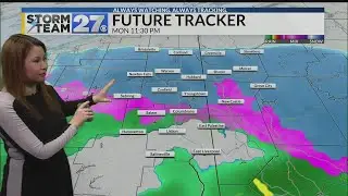 Snow showers Sunday, winter storm Monday and Tuesday