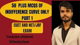 Indifference Curve | Top MCQ | MCQ on Indifference Curve | Competitive Exam | UGC net Commerce |