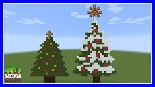 How To Build a Christmas Tree Pixel Art In Minecraft