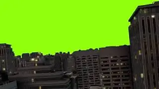 City Fly Through with After Effects and Element 3D GREEN SCREEN FREE