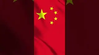 China Flag Waving | Chinese Flag Waving | Chain Flag Screen #shorts