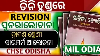 ତିନି ତୁଣ୍ଡରେ | MIL Odia Class 12 | CHSE Odisha | Full Explanation