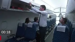 Traitement d'un emballement thermique en cabine avec 2 PNC