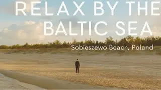 Relaxing Walk on the Baltic Sea | Sobieszewo Beach, Poland (Drone + iPhone)