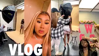 DAY VLOG | DAY IN THE LIFE OF AN ATL HAIRSTYLIST/MUA | PHOTOSHOOT | DIME THE DON
