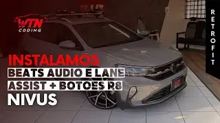 🔊 Instalamos sistema Beats Audio, Lane Assist e botões estilo Audi R8 no Volkswagen Nivus!