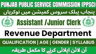 PPSC ANNOUNCED JOBS IN REVENUE DEPARTMENT, DEPUTY COMMISSIONER OFFICE 2025