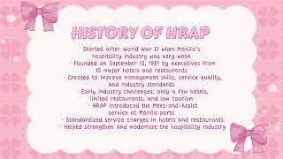 THE HOTEL AND RESTAURANT ASSOCIATION OF THE PHILIPPINES (HRAP)
