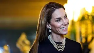 Kate Middleton porte un collier de perles rarement vu issu de sa collection personnelle au ch&acirc;teau